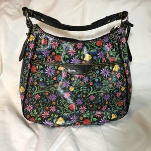 Dooney and Bourke Floral Hobo Handbag